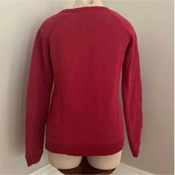 American Eagle Outfitters Crew Neck Sweatshirt Red Size XS - Picture 2 of 6